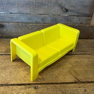 Vintage Barbie couch 1973 Mattel plastic retro doll furniture